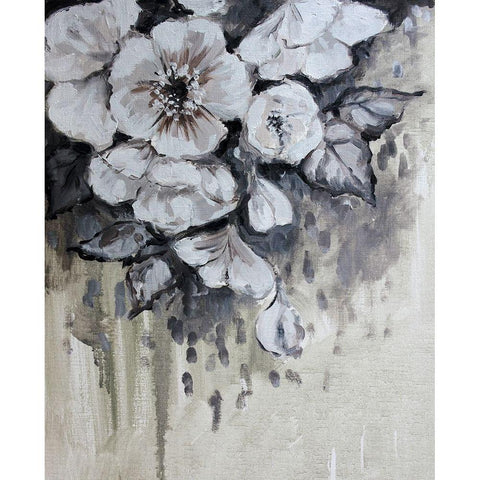 Blossom Bunch 7 Black Modern Wood Framed Art Print by Boho Hue Studio