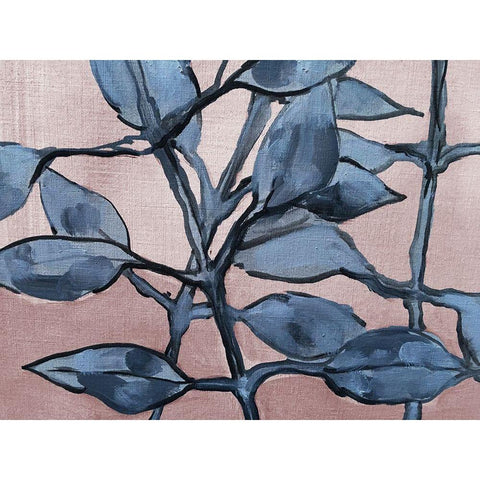 Spring Branches Black Modern Wood Framed Art Print by Boho Hue Studio