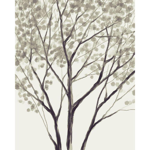 Wildwood Black Modern Wood Framed Art Print with Double Matting by Boho Hue Studio