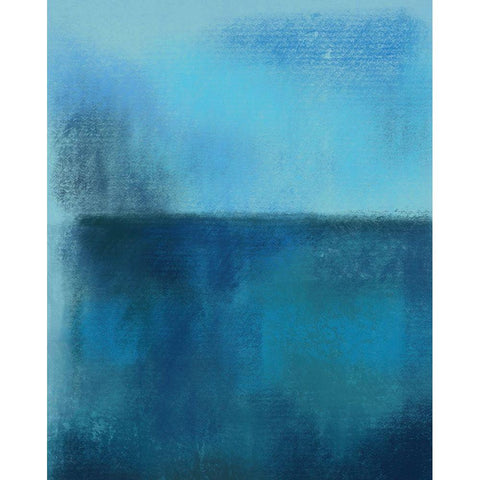 Abstract Ocean 1 Gold Ornate Wood Framed Art Print with Double Matting by Boho Hue Studio