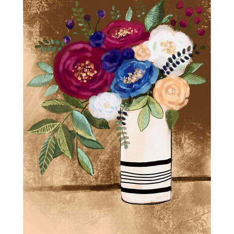 Floral #15 Black Modern Wood Framed Art Print by Boho Hue Studio