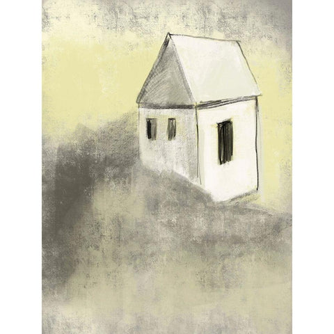 Earthtone Homes 2 White Modern Wood Framed Art Print by Boho Hue Studio
