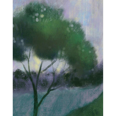 Treee White Modern Wood Framed Art Print by Boho Hue Studio