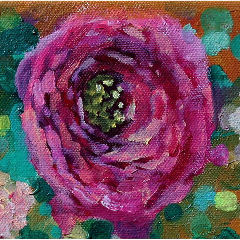 Peripheral Rose 1 White Modern Wood Framed Art Print by Boho Hue Studio