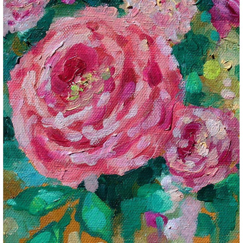 Peripheral Rose 2 Gold Ornate Wood Framed Art Print with Double Matting by Boho Hue Studio