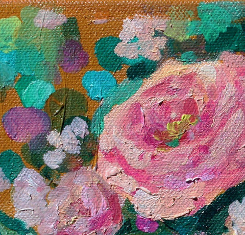 Peripheral Rose 3 White Modern Wood Framed Art Print with Double Matting by Boho Hue Studio