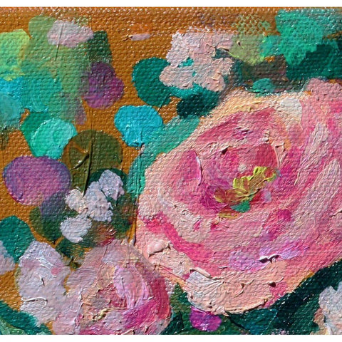 Peripheral Rose 3 White Modern Wood Framed Art Print by Boho Hue Studio