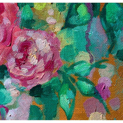 Peripheral Rose 4 Gold Ornate Wood Framed Art Print with Double Matting by Boho Hue Studio