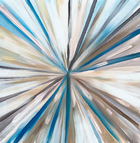 SpinArt White Modern Wood Framed Art Print with Double Matting by Boho Hue Studio