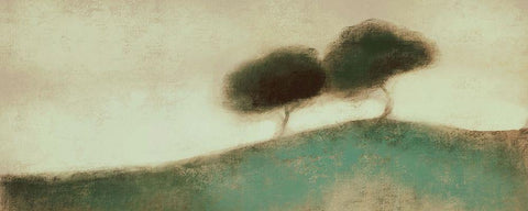 The Distant Black Ornate Wood Framed Art Print with Double Matting by Boho Hue Studio