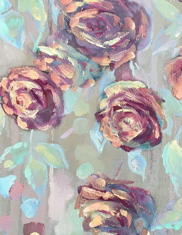 The Spring Roses Black Ornate Wood Framed Art Print with Double Matting by Boho Hue Studio