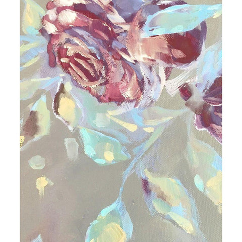 Spring Roses 7 Black Modern Wood Framed Art Print by Boho Hue Studio