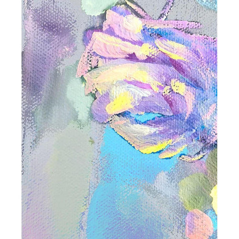 Spring Flowers Black Modern Wood Framed Art Print by Boho Hue Studio