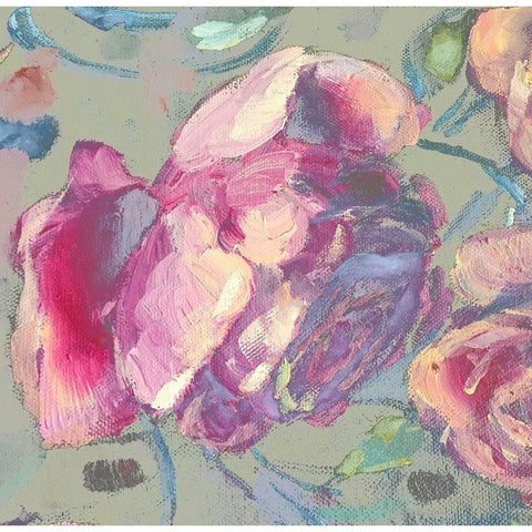 Spring Roses1 White Modern Wood Framed Art Print by Boho Hue Studio