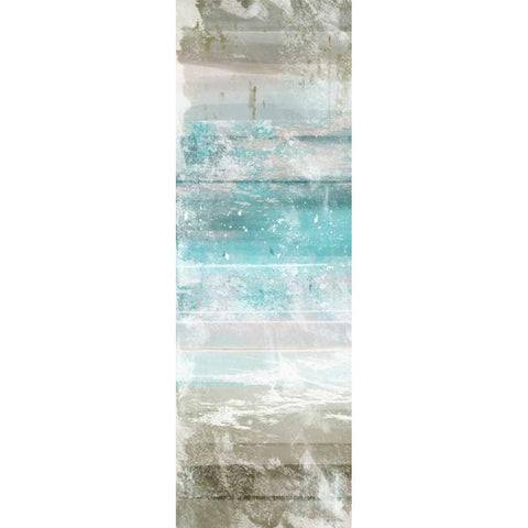 Aqua Space 3 White Modern Wood Framed Art Print by Alvarez, Cynthia