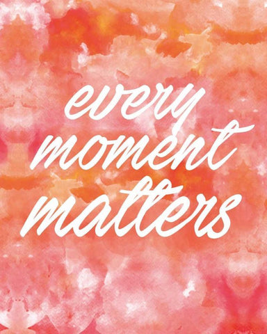Every Moment White Modern Wood Framed Art Print with Double Matting by Alvarez, Cynthia