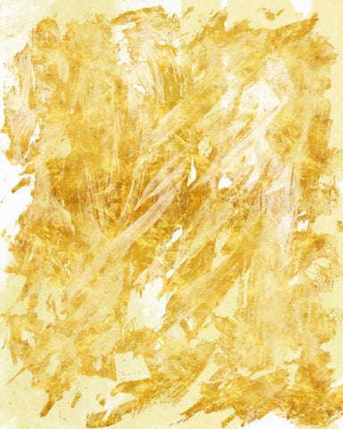 Golden Streaks 1 Black Ornate Wood Framed Art Print with Double Matting by Alvarez, Cynthia