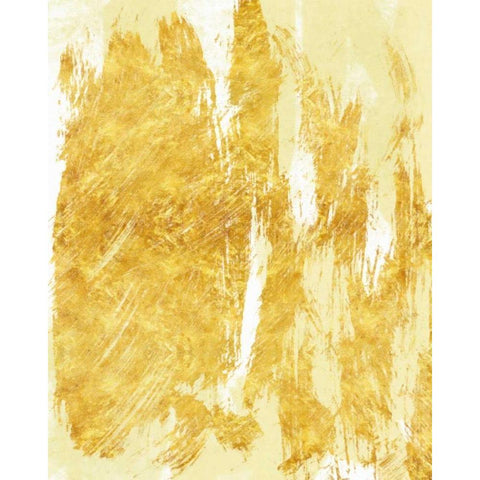 Golden Streaks 2 Black Modern Wood Framed Art Print with Double Matting by Alvarez, Cynthia