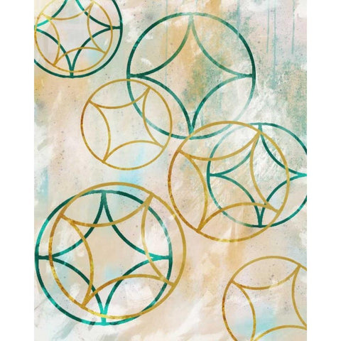 Sparkling Spheres 1 Black Modern Wood Framed Art Print by Alvarez, Cynthia