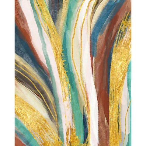 Contemp A Black Modern Wood Framed Art Print with Double Matting by Alvarez, Cynthia