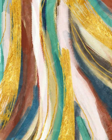 Contemp B White Modern Wood Framed Art Print with Double Matting by Alvarez, Cynthia