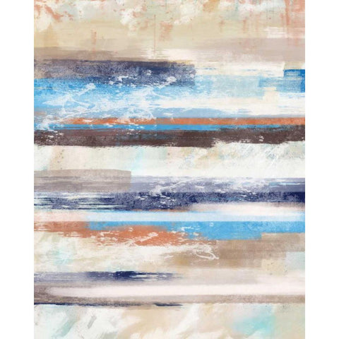 Lines A Black Modern Wood Framed Art Print with Double Matting by Alvarez, Cynthia