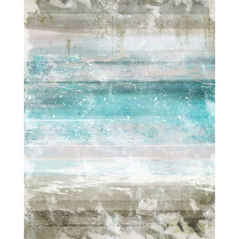 Aqua Space 2 Black Modern Wood Framed Art Print by Alvarez, Cynthia