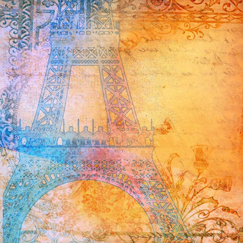 Romantic Paris White Modern Wood Framed Art Print by Dyer, Beverly