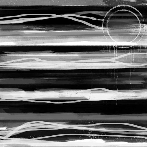 Toward the Line 1 Black Modern Wood Framed Art Print by Alvarez, Cynthia