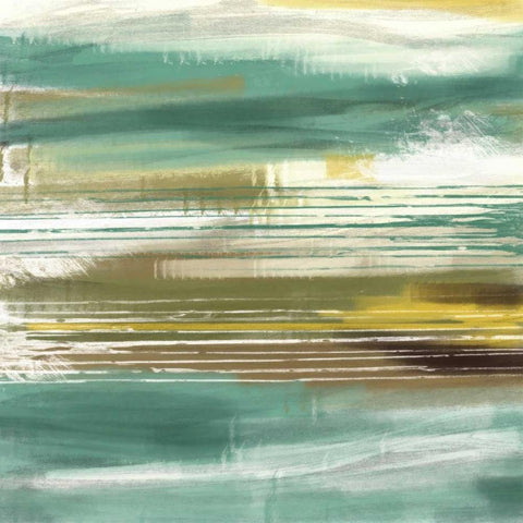 Cynthia Lines 1 Black Modern Wood Framed Art Print with Double Matting by Alvarez, Cynthia
