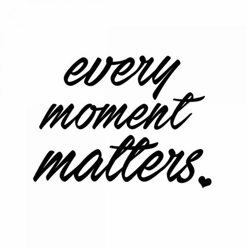 Every Moment Black Modern Wood Framed Art Print with Double Matting by Alvarez, Cynthia