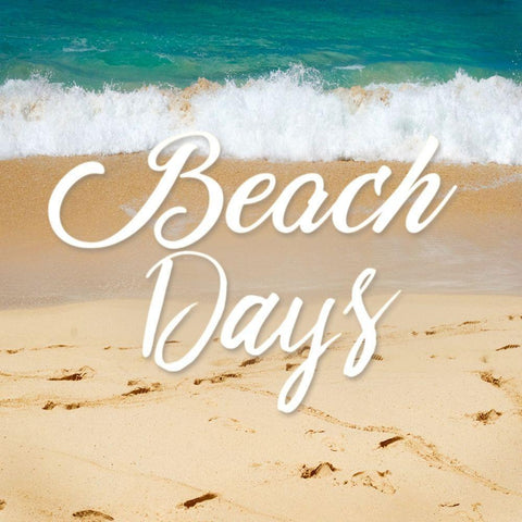 Beach Days Black Modern Wood Framed Art Print by Alvarez, Cynthia