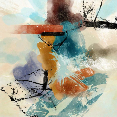 Mix A Black Modern Wood Framed Art Print with Double Matting by Alvarez, Cynthia