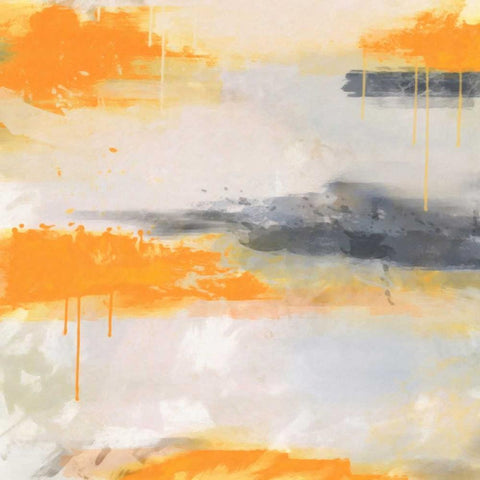 Orange 4 White Modern Wood Framed Art Print by Alvarez, Cynthia