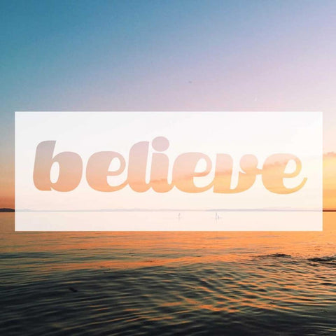 Believe White Modern Wood Framed Art Print by Alvarez, Cynthia