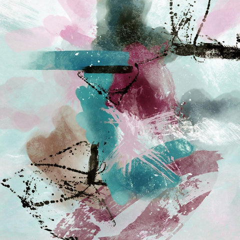 The Fuse A Black Modern Wood Framed Art Print by Alvarez, Cynthia