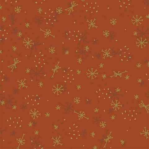 Snowfall Pattern 1 V2 Black Ornate Wood Framed Art Print with Double Matting by Sweet Melody Designs