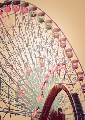 Wheel Black Ornate Wood Framed Art Print with Double Matting by Davis Ashley