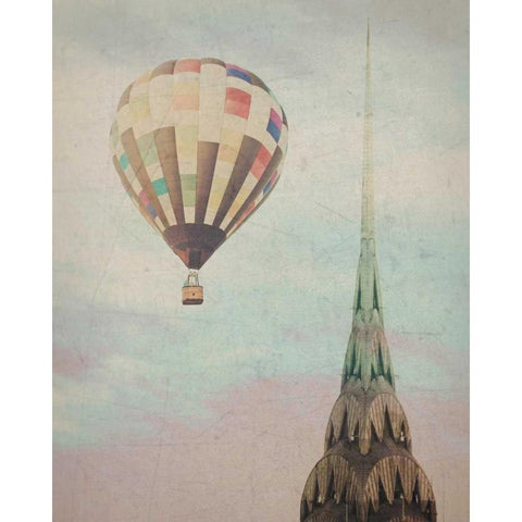 Chrysler  Balloon Black Modern Wood Framed Art Print with Double Matting by Davis Ashley