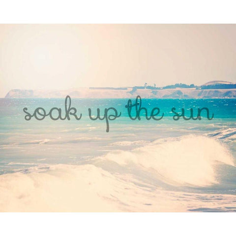Soak up the sun Black Modern Wood Framed Art Print with Double Matting by Davis Ashley