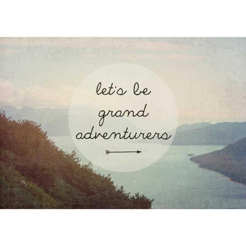 Lets be grand Gold Ornate Wood Framed Art Print with Double Matting by Davis Ashley