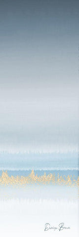 Tranquil Horizon 3 White Modern Wood Framed Art Print with Double Matting by Brown, Denise