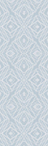 Neutral Diamonds White Modern Wood Framed Art Print with Double Matting by Brown, Denise