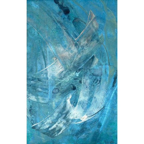 Mood 2 Black Modern Wood Framed Art Print with Double Matting by Brown, Denise