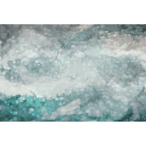 Sea Surface White Modern Wood Framed Art Print by Brown, Denise