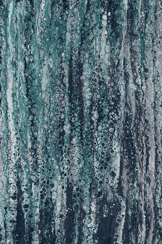 Rain White Modern Wood Framed Art Print with Double Matting by Brown, Denise