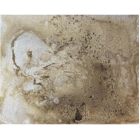 Metallic Pour Black Modern Wood Framed Art Print by Brown, Denise