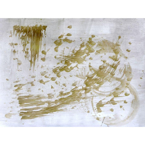 Rings and Strokes 2 White Modern Wood Framed Art Print by Brown, Denise