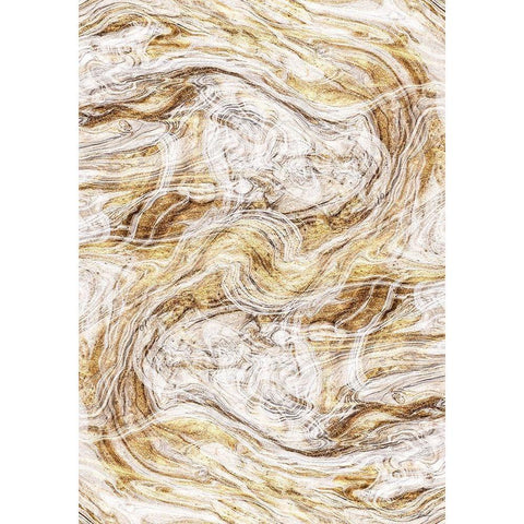 Organic Pour 1 White Modern Wood Framed Art Print by Brown, Denise