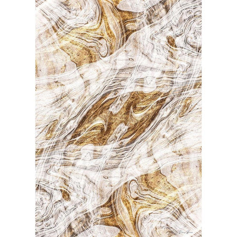 Organic Pour 2 White Modern Wood Framed Art Print by Brown, Denise